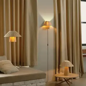 Applique murale OSRAM Decor Bamboo Paper Hat, bambou, prise E27 pas cher