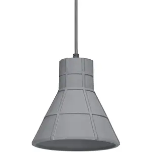 Suspension OSRAM CONCRETE BIM, grise, Ø 20 cm, béton, E27 pas cher