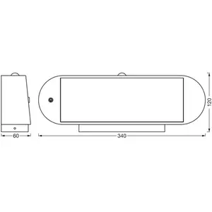 Osram - Applique solaire endura Style Oval, lumière blanc chaud (3000K... pas cher