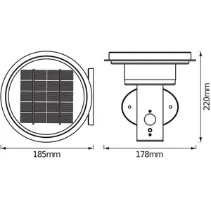 Comparateur de prix : Endura style, luminaire extérieur solaire Noir, Acier inoxydable, IP44...