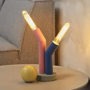 Lampe à poser OSRAM Decor Straw, à 2 lampes, multicolore, acier, E27 pas cher