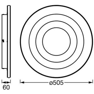 Comparateur de prix : Plafonnier LED OSRAM ORBIS SPIRAL LOOP 51 cm blanc Sidelight