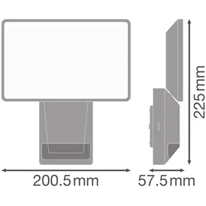 Osram - endura pro projecteur mural extérieur avec détecteur, angle la... pas cher