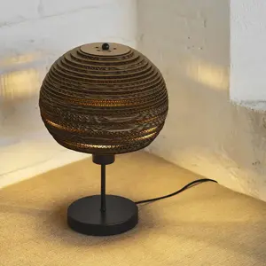 Lampe à poser OSRAM BALL, marron, hauteur 39 cm, carton ondulé, E27 pas cher