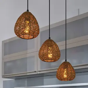 Suspension OSRAM Decor Paper Drop, à 3 lampes longues, beige, E27