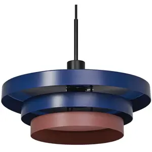 Comparateur de prix : Suspension OSRAM Decor Layers, bleu/rose, acier, E27