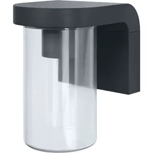Comparateur de prix : Applique extérieure E27 verre clair, design moderne en aluminium gris ...