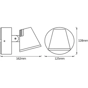 Applique d'extérieur LED OSRAM ENDURA STYLE MIDI, gris foncé, IP44Vendu parluminaire