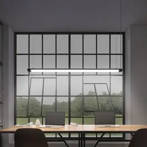 Suspension LED OSRAM Office line Slab noir 4 000 K DIM pas cher