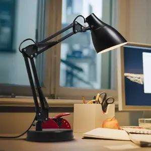 Lampe à poser OSRAM Office Line Desk Pear, noir, E27 pas cher