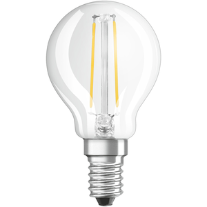 Comparateur de prix : Osram Led Sphã©rique Clair Fil. 2.5w E14 250lm 2700k Chaud X1 - Ledvance Gp