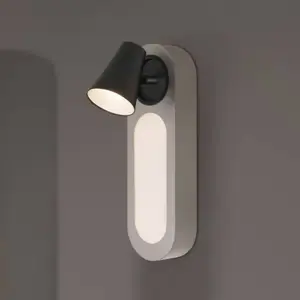 Applique murale LED OSRAM NEPTUNE, blanche, 1 spot, interrupteur métal...Vendu parluminaire
