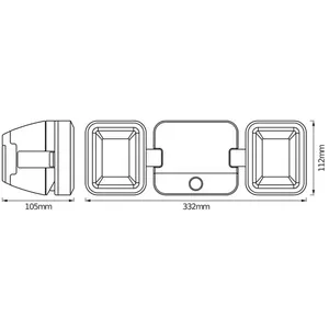 Comparateur de prix : Spot LED extérieur OSRAM DOUBLE, noir, à 2 lampes, pile