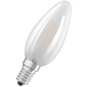 OSRAM ampoules LED bougie mat E14 4W 827 pack de 4 pas cher