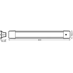 Suspension LED OSRAM pour bureau LINE, longueur 60 cm, interrupteur blanc pas cher