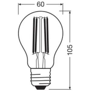 OSRAM LED Classic, filament, E27, 5 W, 1.055 lm, 4.000 K pas cher