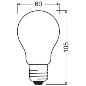 OSRAM LED Classic, mat, E27, 2,2 W, 470 lm, 4.000 K, A40 pas cher