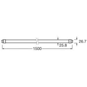 OSRAM Ampoule tubulaire LED T8 18,3W Bio-Lumilux 965 150cm pas cher