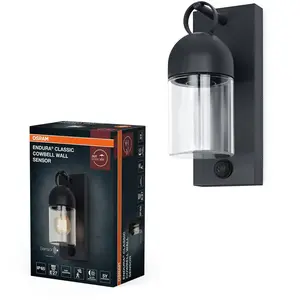 Endura® Classic Cowbell Ip65 Wall Sensor E27 Dark Grey