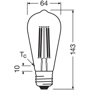 Comparateur de prix : OSRAM ampoule LED à filament Edison E27 3,8W 2.700K