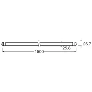 Ampoule LED T8 OSRAM 17,6W Tube tubulaire EEK A 840 150cm pas cher