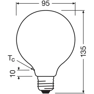 Comparateur de prix : OSRAM ampoule LED Globe G95 E27 3,8W mat 4.000K