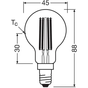 OSRAM Ampoule LED à filament E14 2,2W 4000K 470lm pas cher