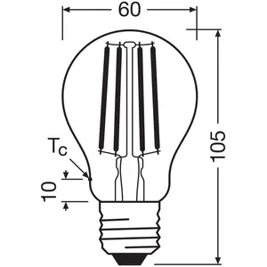 Comparateur de prix : OSRAM LED ampoule à incandescence E27 2,2W filament 2.700K 470lm pack ...