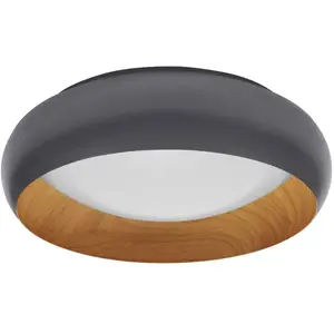 LEDVANCE Plafonnier LED Orbis Livia Ø 30 cm, gris, métalVendu parluminaire