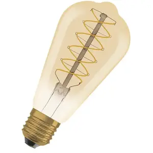 Comparateur de prix : OSRAM LED Vintage 1906 Edison, doré, E27, 7 W, 2.200 K, intensité vari...