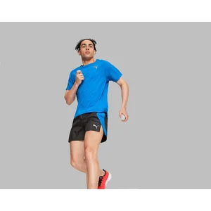 Puma Run 5in Shorts Hommes - Noir , Bleu, Taille XXL pas cher