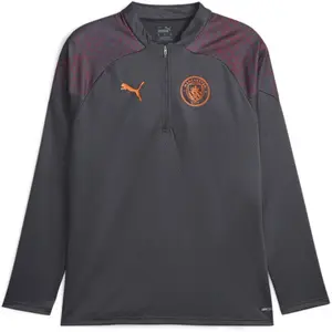 PUMA Haut d’entraînement 1/4 zip Manchester City 2023/24 Gris M 772858-16 pas cher