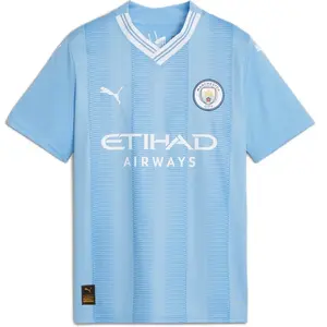 Puma Maillot Domicile Manchester City 2023/2024 bleu / blanc 12 ans pas cher