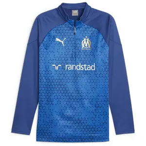 Puma Haut D’Entraînement Olympique De Marseille 2023/24 bleu L pas cher