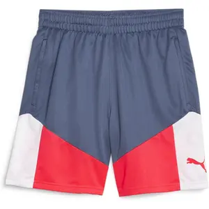 PUMA Short Individualcup tricoté Homme, Bleu Encre Blanche, M pas cher