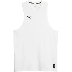 Puma Hoops Team Drycell Slvs Top blanc L pas cher