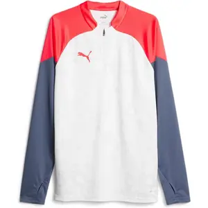 PUMA Individualcup Haut zippé 1/4 Sweat Homme, Orchidée feu Blanc, MVendu paramazon