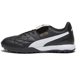 Comparateur de prix : PUMA Mixte King Top TT Soccer Shoe, Black White Gold, 39 EU