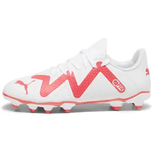 PUMA Future Play FG/AG Jr Chaussure de Football, Orchidée de Feu Blanche, 38 EU pas cher