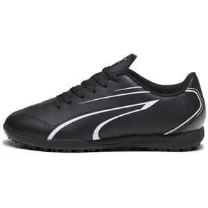 Puma Unisex Youth Vitoria Tt Jr Soccer Shoes, Puma Black-Puma White, 29 EU pas cher