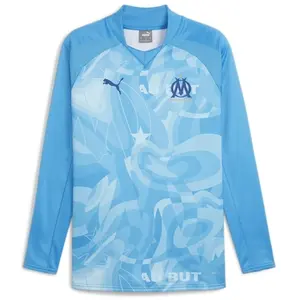 Puma Sweatshirt Prematch OM 2023/24 bleu M pas cher