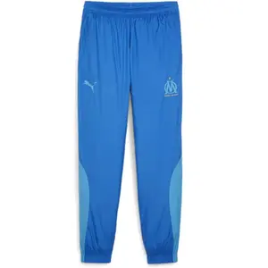 Puma Om Pantalon d'entraînement Bleu Homme Prematch Woven Bleu S pas cher