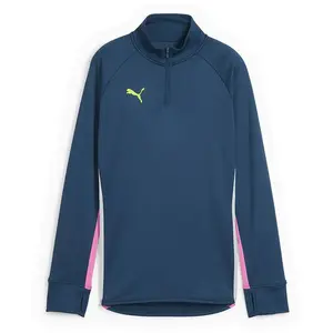 Puma Haut de football à manches longues individualBLAZE Femme bleu S pas cher