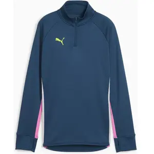 Puma Haut de football à manches longues individualBLAZE Femme bleu XL pas cher