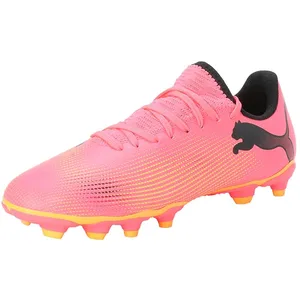 PUMA Unisex Kids Future 7 Play Fg/Ag Jr Chaussures de football, Sunset Glow Puma Black Sun Stream, 29 EUVendu parspartoo