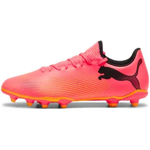 Comparateur de prix : Puma Men Future 7 Play Fg/Ag Soccer Shoes, Sunset Glow-Puma Black-Sun Stream, 44.5 EU