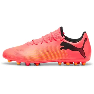 Comparateur de prix : Puma Men Future 7 Play Mg Soccer Shoes, Sunset Glow-Puma Black-Sun Stream, 42.5 EU