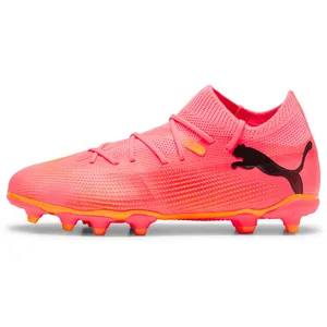 Puma Unisex Youth Future 7 Match Fg/Ag Jr Soccer Shoes, Sunset Glow-Puma Black-Sun Stream, 29 EU pas cher