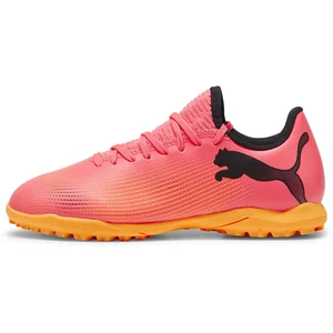 PUMA Mixte Enfant Future 7 Play Tt Jr Shoes, Sunset Glow Puma Black Sun Stream, 38.5 EU pas cher