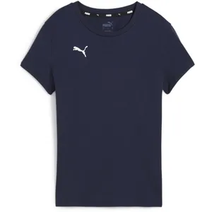 PUMA Teamgoal Casuals T-Shirt pour Femme Tee Mixte, Navy Blanc, L pas cher